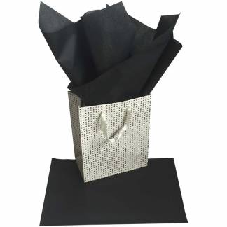 Silkepapir sort 17g 50x75cm 480ark/pak