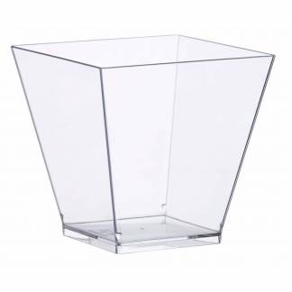 Dessertbæger på fod Kova 220ml klar 72x72x72mm 400stk/kar