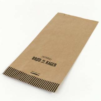 Bagerpose m/sidefals gigant Friskbagt brød og kager 250stk/pk