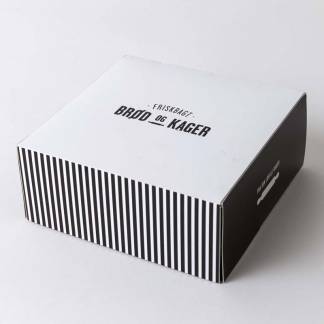 Kage&aelig;ske 230x230x80mm m/l&aring;g 100st friskbagt