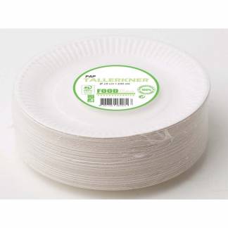 Tallerken frokost pap 18 cm 100stk/pak