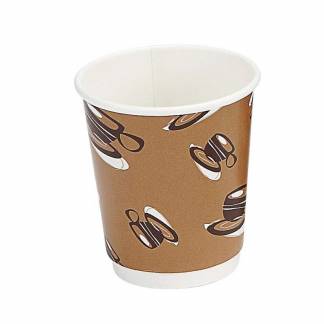 Kaffebæger 8oz 25cl  Hot Cup Double Wall pap 500stk/kar