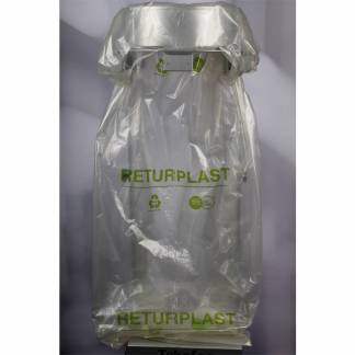 Affaldssække returplast 240l 850x1550mm 10stk/rul
