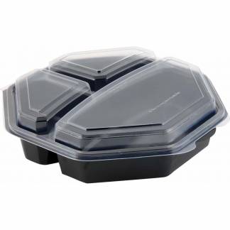 Plastbakke Octawiev 3-rums 230x230x60mm  149872 160stk/kar