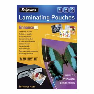 Lamineringslommer 80 mic. A4 216x303mm 100stk/pak matte