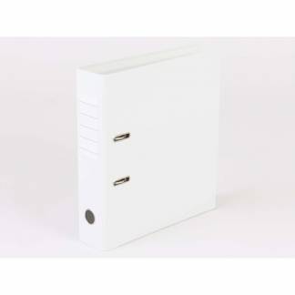 Brevordner Q-Line hvid A4 metalskinne 75mm ryg
