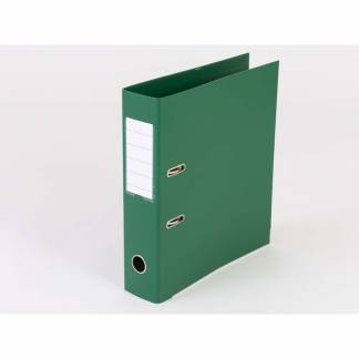 Brevordner Q-Line grøn A4 metalskinne 75mm ryg