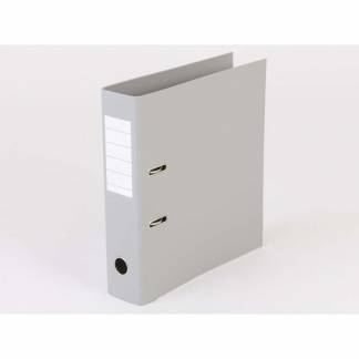 Brevordner Q-Line grå A4 metalskinne 75mm ryg