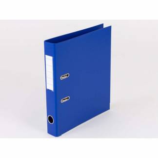 Brevordner Q-Line blå A4 metalskinne 50mm ryg