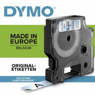 Labeltape DYMO D1 45012 S0720520 12mmx7m rød på klar