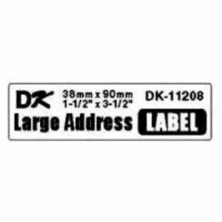 Label Brother hvid DK11208 38x90mm adresse 400stk/rul