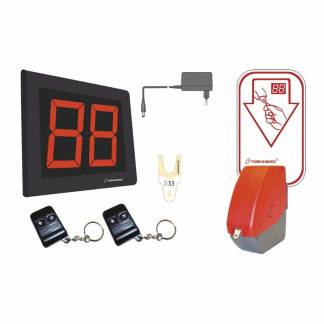 Kø-nummersystem startpakke m. display Rød dispenser D900