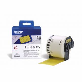 Label Brother gul DK-44605 62mmx30,48m aftagelig papir