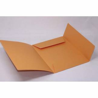Mappe 125 A4 dokument karton 250 g m/3 klapper orange
