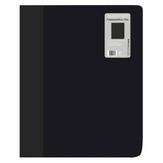 Demomappe PP bnt A4 sort m/10 lommer