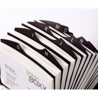 Visitkortkartotek VISIFIX sort