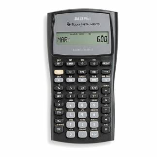 Lommeregner Texas BAII Plus finans 10-cifret batteridrevet 