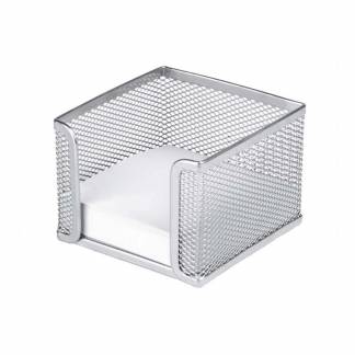 Memoholder tråd metal sølv inkl. blok