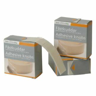 Klæbepuder bnt hvide 25x12x1mm 100stk/pak