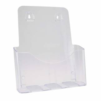Brochureholder bnt klar A4 1 rum bord/væg 297x210mm
