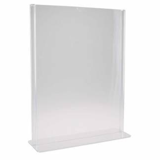 Brochuredisplay bnt klar A4 T-form t/bord 297x210mm