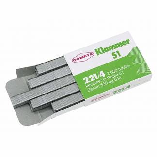 Hæfteklammer tin Cometa 221/4 2000stk/pak