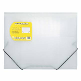 Plastmappe bnt Docusmart klar m/3 klapper Transparent 1x1x1mm (1)