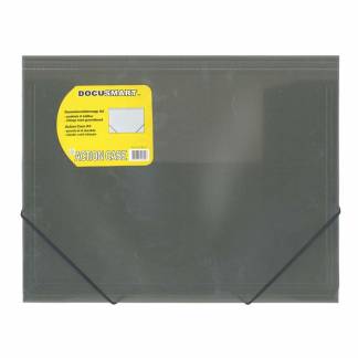 Plastmappe bnt Docusmart smoke m/3 klapper Grå 1x1x1mm (1)