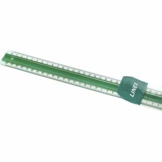 Lineal plast m/gummiskinne LINEX 50cm S50