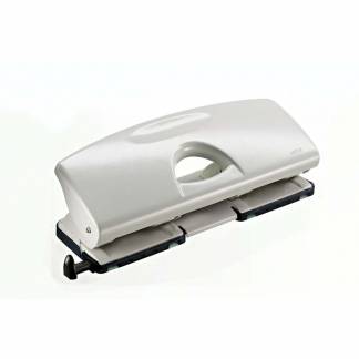 Hulapparat Leitz grå 4-huls m/skinne t/25ark 5012