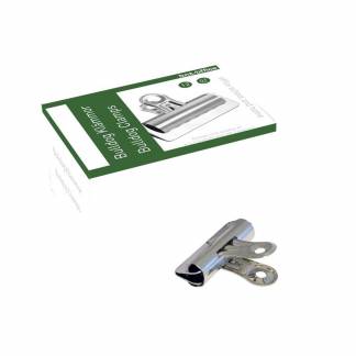 Papirklemme stål bnt 57mm bulldog 12stk/pak