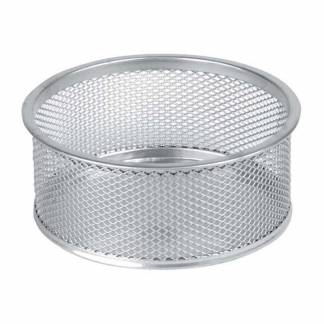 Clipsholder tråd metal m/skridsikker bund sølv