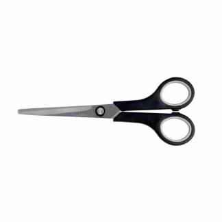 Saks bnt/Office sort/grå 170mm blad: 100mm soft gummigreb