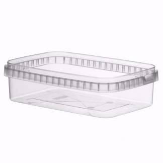 Condibøtte u/låg PP 750ml 192x126x47mm klar 55stk/pak