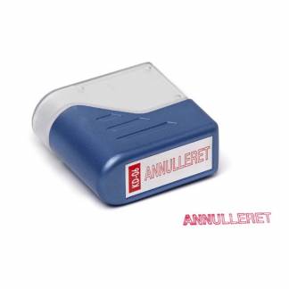 Stempel Deskmate Annulleret rød tekst