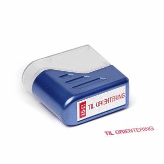Stempel Deskmate Orientering rød tekst