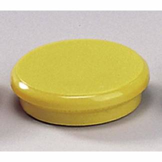 Magneter Dahle 24mm rund gul 10stk/pak bærekraft 0,3kg