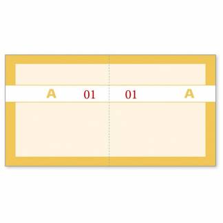 Kuponbog orange 2x1-100 130x70mm 92 2206 40