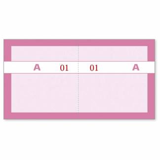Kuponbog rosa 2x1-100 130x70mm 92 2206 50