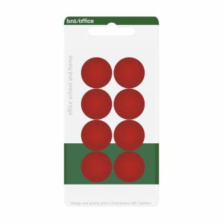 Magneter bnt rød Ø20mm blister 8stk/pak