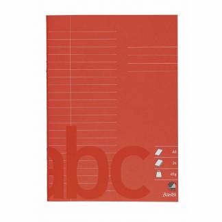 Skolehæfte Bantex A5 lin 22 linjer 24bl 60g rød