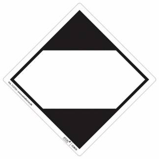 Fareetiket LQ Vej/S&oslash; hvid/sort 100x100mm ADR 250stk