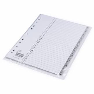 Plastregister gr&aring; No Name PP A4 1-31