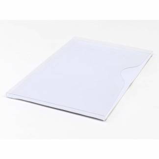 Magnetlomme A4 åben liggende hvid 1cm dyb
