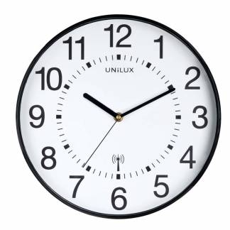 Vægur Unilux Maxi WAVE sort Ø37,5cm