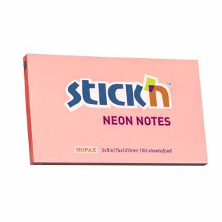 Notes Stick'N NEON rosa 76x127mm 100blade PINK 1x1x1mm (1)523511