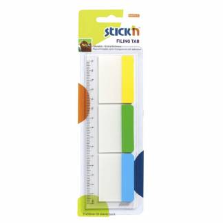 Registerfaner Stick'N kraftig rød/gul/grøn 37x50mm 3x10ark/pk