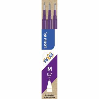 Refill Pilot FriXion violet 0,7 medium 3-pack
