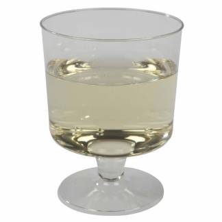 Hvidvinsglas på fast fod PS 15cl, 17cl klar 10stk/ps