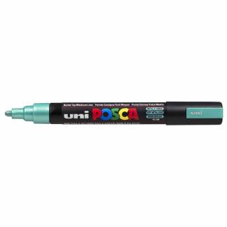 Paint marker Uni Posca PC-5M metallic green 1,8-2,5mm